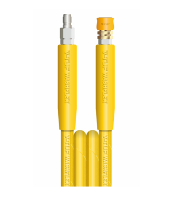 V-TUF 10m 2w 3/8 YELLOW HOSE MSQ MALE X MSQ FEMALE & Cuffs - CODE VTY23810UVYY-HD