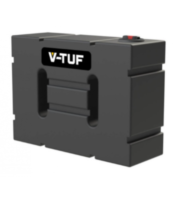 V-TUF SLIMLINE DELUGE 1000 LITRE HORIZONTAL BLACK BAFFLED WATER BOWSER TANK CODE - SLIMDH1000