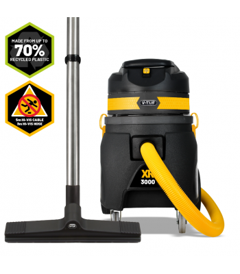 V-TUF XR3000 240V 30L1700W High Performance Wet & Dry Industrial Vacuum Cleaner - Made from 70% Recycled Plastic - Code XR3000-240