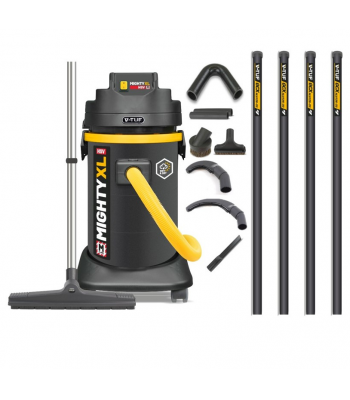 V-TUF MIGHTY XL HSV - 37L M-Class 240v Industrial Dust Extraction Vacuum Cleaner - 5m High Level Cleaning Kit - Code MIGHTYXLHSV240-KIT1