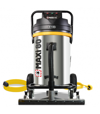 V-TUF MAXi - 80L H-Class 240v 3500w Dust Extraction Vacuum Cleaner - 600 mm WIDE FRONT FLOOR Head & 25M  inch Motor Saver inch  Extension Cable - Code MAXIH80240GSC-KIT2