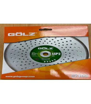 Golz 300mm Blade for Granite, Hard Stone Tiles, Ductile Iron Pipes, Brick + Concrete – Code LSP2