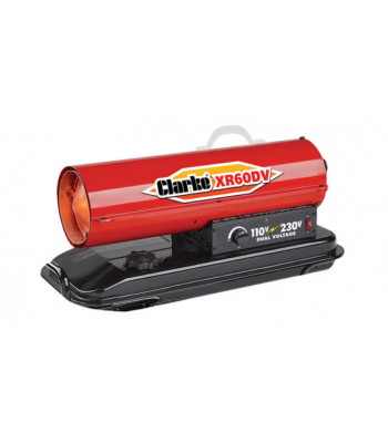 Clarke XR60DV 14.7kW Paraffin/Diesel Dual Voltage Industrial Space Heater (110V/230V) - 6931015