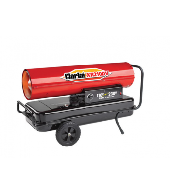 Clarke XR210DV 61.5kW Paraffin/Diesel Dual Voltage Industrial Space Heater (110V/230V) - 6931032