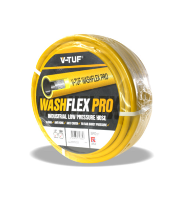 V-TUF 15m 1/2 inch  10 BAR WASHFLEX PRO WATER SUPPLY HOSE - CODE BF1215