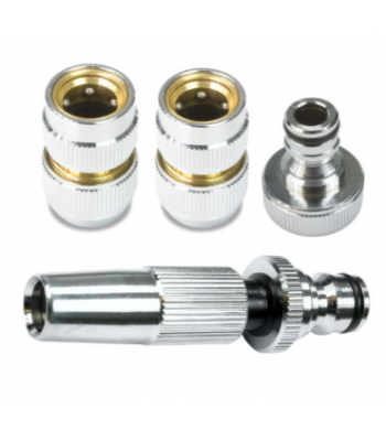 V-TUF PROFESSIONAL KCQ X4 PIECE HOSE CONNECTOR AND NOZZLE SET 1/2 inch  / 12.5mm - CODE B1.212-KIT1