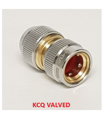 V-TUF PROFESSIONAL KCQ COUPLER x 12/15mm Ø (1/2 inch  HOSE) WITH AUTO STOP VALVE - CODE B1.212V