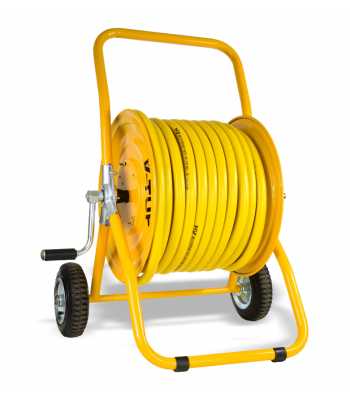 V-TUF MANUAL WIND - HOSE REEL TROLLEY FITTED WITH 50m 3/4 WASHFLEX PRO HOSE CODE - V3.3450-KIT1