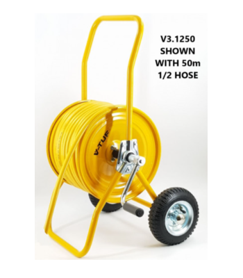 V-TUF MANUAL WIND - HOSE REEL TROLLEY FITTED WITH 50m 1/2 HOSE CODE - V3.1250-KIT1