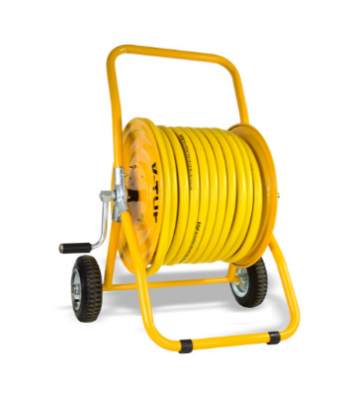 VTUF MANUAL WIND - HOSE REEL TROLLEY FITTED WITH 100m 1/2 HOSE - CODE V3.12100-KIT1