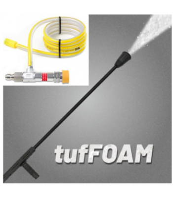 V-TUF 1000mm FOAM LANCE WITH KTQ INLET & RED FOAM INJECTOR KIT WITH MSQ FITTINGS (11-16 Lpm) - CODE TUFFOAMR-KIT1