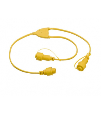 LUMER Spare 30cm Splitter Cable for Festoon, 1 Male - 2 Female Connector - FKS30YPW