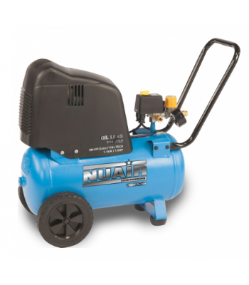 NUAIR OM197/24Lt TECH 1.1kW/1.5Hp with Plug 110v Compressor