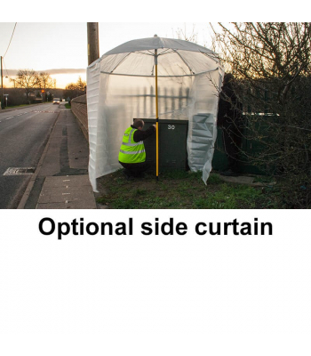 RITELITE INSULATED 8FT JOINTING UMBRELLA with CURTAIN- JU/UMB8C