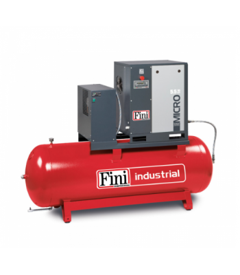MICRO 5.508-500 ES 5.5kW 8 Bar 500Lt Receiver & Dryer