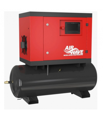 Airwave Micro-Speed, Variable Speed Compressor, 5.5hp/4Kw- 230V or 400V, 17 CFM, 6-10 Bar 160L Tank Mounted