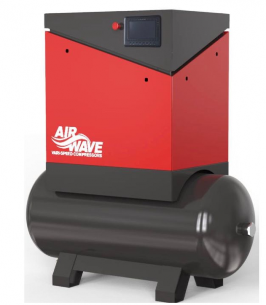 Airwave VARI-Speed, Variable Speed Compressor, 20hp/15Kw, 79 CFM, 6-10 Bar, 300L Tank Mounted