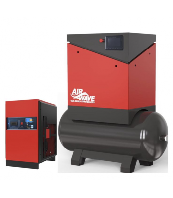 Airwave VARI-Speed, Variable Speed Compressor, 20hp/15Kw, 79 CFM, 6-10 Bar, 300L Tank Mounted + Dryer
