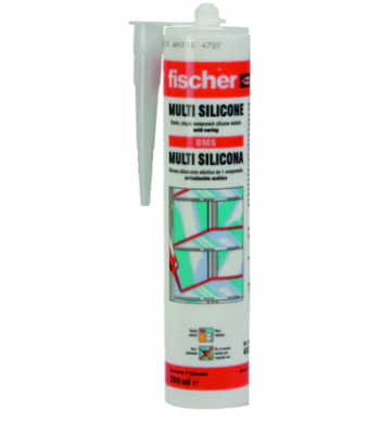 Fischer Multi-Silicone Standard DMS White, 280ml, Quantity 12 - Code 040386