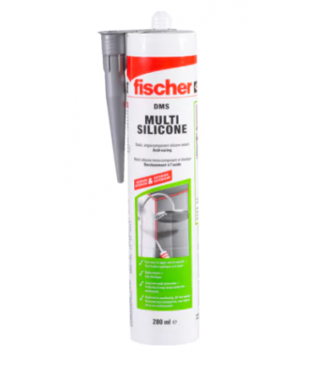 Fischer Multi-Silicone Standard DMS Black, 280ml, Quantity 24 - Code 504413
