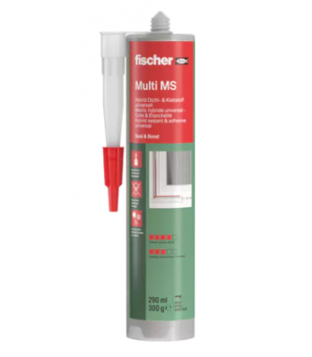 Fischer Construction Adhesive Multi MS white 290 ml (DE/EN) Quantity 12 - Code 059389