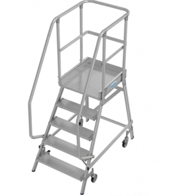 KRAUSE STABILO SINGLE SIDED ALUMINIUM PLATFORM LADDER DIFFERENT TREADS AVAILABLE