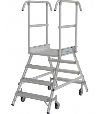 KRAUSE STABILO DOUBLE SIDED ALUMINIUM PLATFORM LADDER DIFFERENT TREADS AVAILABLE