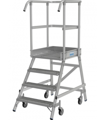 KRAUSE STABILO R13 SINGLE SIDED ALUMINIUM PLATFORM LADDER DIFFERENT TREADS AVAILABLE