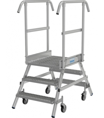 KRAUSE STABILO R13 DOUBLE SIDED ALUMINIUM PLATFORM LADDER DIFFERENT TREADS AVAILABLE