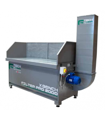 F-TECH X Bench Filter Pro 2000 Down & Rear Extraction Fume Extraction Bench