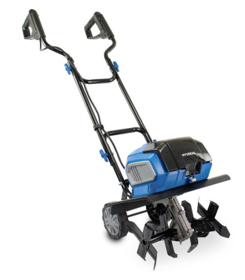 Hyundai HY2198 2x 20v (40V) Cordless Garden Tiller, 360mm Width, 220mm Depth, Brushless Motor, Li-Ion Batteries | HY2198