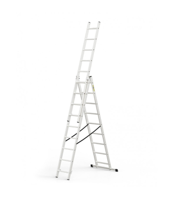 Drabest Industrial Aluminium Ladder 3x9 steps - Code: 3X9-BASIC