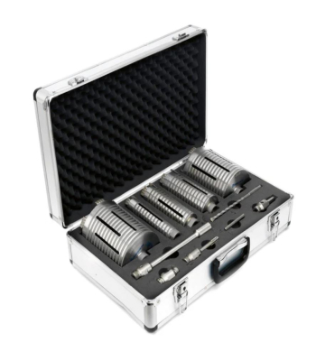 HUSQVARNA Vari-Drill D25 Kit - 10PC 37-127MM DIAMOND CORE BITS SET - 586101501