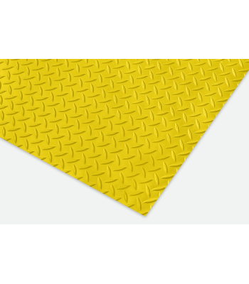 Blue Diamond SiteMat - Anti Slip Bright Yellow PVC Protection Matting - 10 metre Roll, 2mm x 100cm - CR2100-1YL