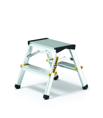 Drabest Double Sided Aluminium Step Stool - 2 Tread 14183 PRO 150KG