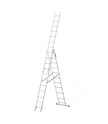 Drabest Industrial Aluminium Ladder 3x11 steps - Code: 3X11-BASIC