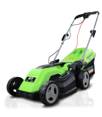 GardenTek 38cm Corded Electric 1600w/230v Roller Mulching Lawn Mower - GT38E
