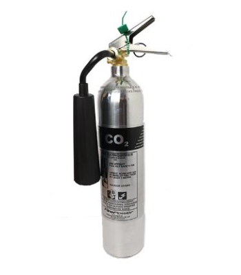 Evacuator Chrome Polished Co2 Extinguisher 2kg - TX2KGCHROME