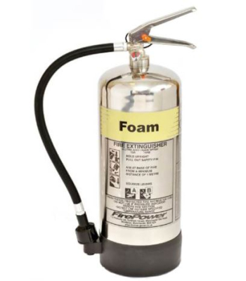 Evacuator Chrome Foam Extinguisher 6L - TX6LFC
