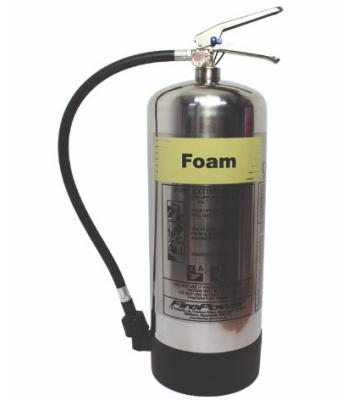 Evacuator Chrome Foam Extinguisher 9L - TX9LFS