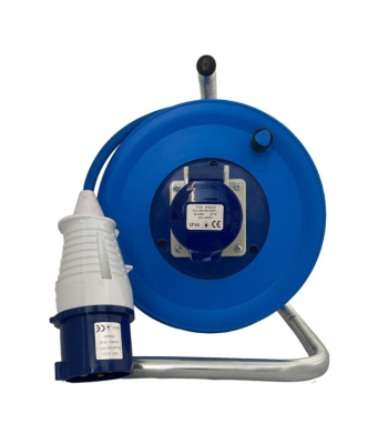 Connexion 25 meter Cable Reel with 32amp Socket and 32amp Plug - 4037