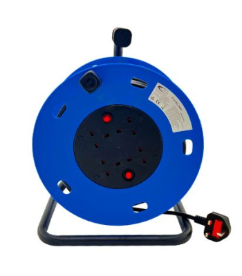 Connexion Cable Reel 50m 1.25mm Diameter with 4x 13A socket - 8425