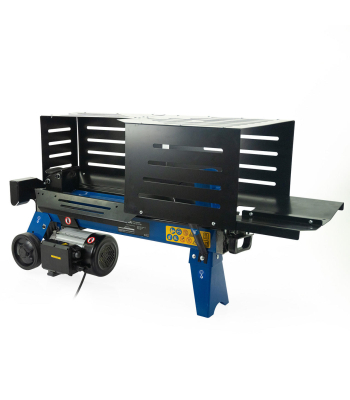 Hyundai 5 Tonne Horizontal Electric Log Splitter with Hydraulic Ram and Steel Protection Cage - 520mm Length - Code HYLS5000HE