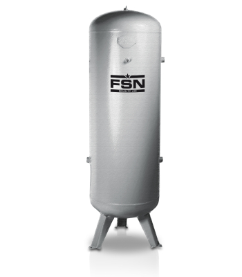 FSN 1000l, 12 Bar, Galvanised Vertical Air Receiver - B-VEC00519