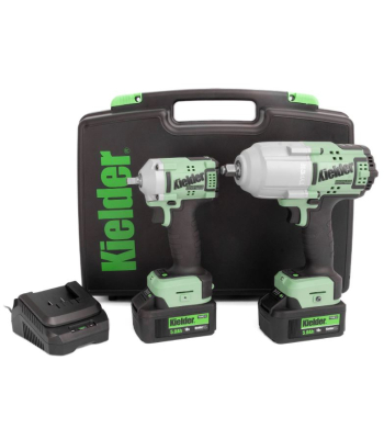 Kielder KWT-TPK 1/2 inch  HIGH TORQUE & 3/8 inch  ULTRA COMPACT IMPACT WRENCH TWIN PACK