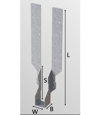 BPC MEDIUM DUTY HANGER (LONG LEG): Different Sizes Available, per box of 25 - Code B460