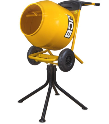 JCB Electric 230V 134L Seam Welded Cement Mixer 550W 100L Working Capacity - Code JCB-CM150E