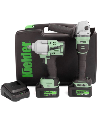 KWT-TPK Mid Torque Impact Wrench & 115mm Angle Grinder TYPE18 Twin Pack, 2 x 5.0Ah (Kit)- Code KWT-TPK-08