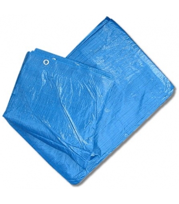 Blue Woven Polyethylene Tarpaulins (eyeletted) Various Sizes Available