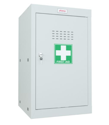 Phoenix Size 3 Light Grey Medical Cube Locker with Key Lock - MC0644GGK